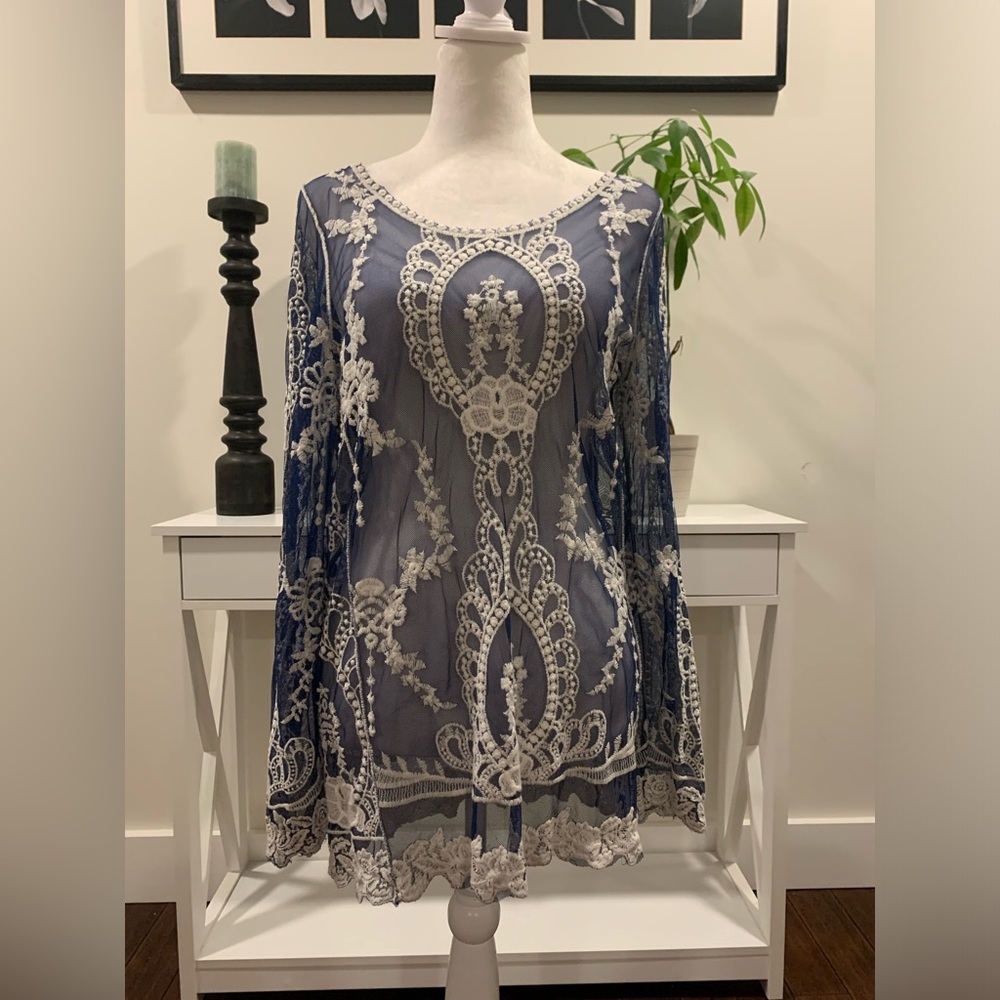 Youarenotalone blouse-bikini cover, size M